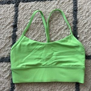 Lululemon Longline Flow Y Bra. Size:4 Color: Green Light